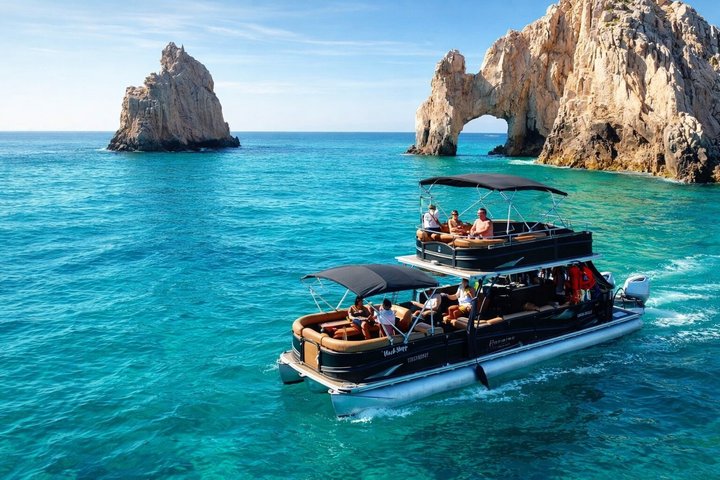 Cabo San Lucas Double-Deck Pontoon Snorkeling & Open Bar