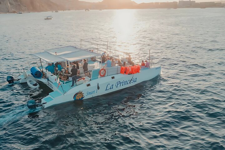 Sail with "La Princesa" along Cabo's stunning coastline for the perfect blend of sun-soaked cruising and vibrant snorkeling.