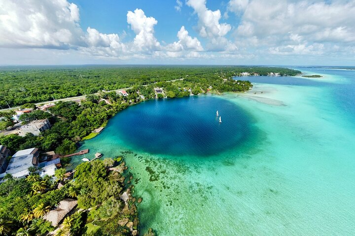 Chacchoben Mayan Ruins & Bacalar Seven Color Lagoon Boat Tour