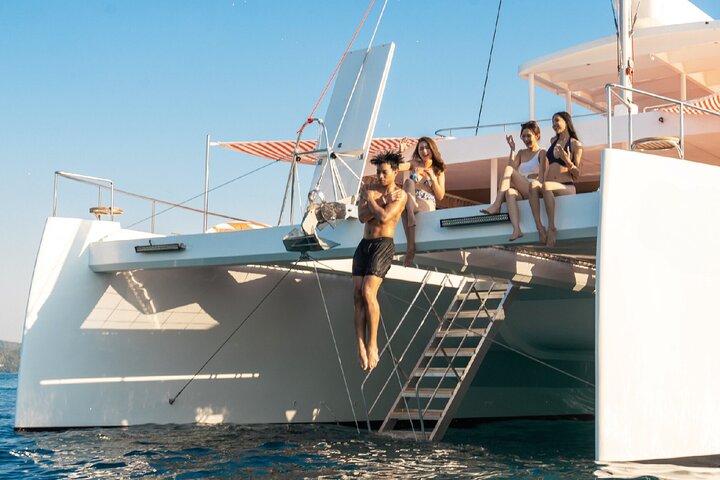Sunset Catamaran Yacht Cruise & Islands Hopping with Dinner