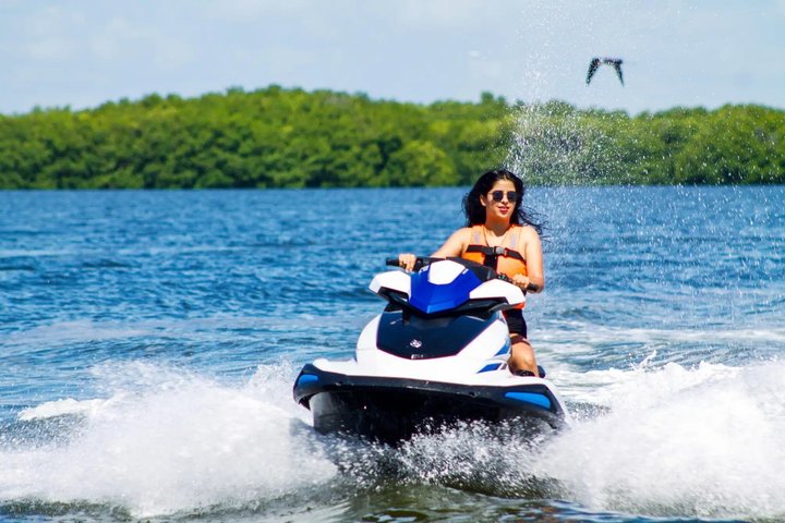 Jet Ski Cancun Nichupte Lagoon Ride Solo or Double