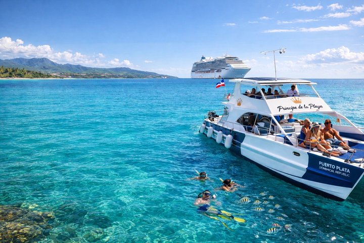 Puerto Plata Cruise Private Catamaran Snorkeling BBQ and Open Bar