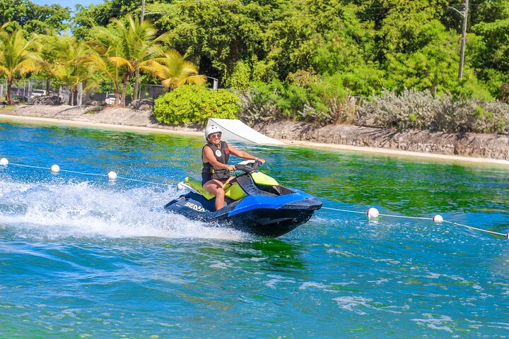 Hit the waves on a thrilling jet ski ride and enjoy the full excitement of the water park at this Punta Cana adventure!
