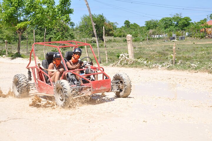 Punta Cana Private Buggy Tour with Private Party Boat Trip for Small Groups