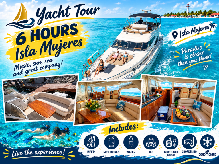 45ft Sealine Amasivar is an elegant yacht charter from Cancun and Costa Mujeres
