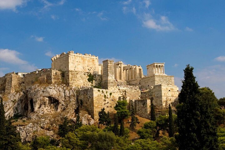 View of the sacred hill of Acropolis