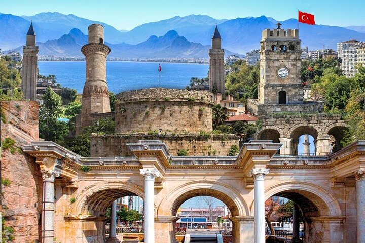 Antalya City Tour Waterfalls Boat Tour and Old Town from Belek