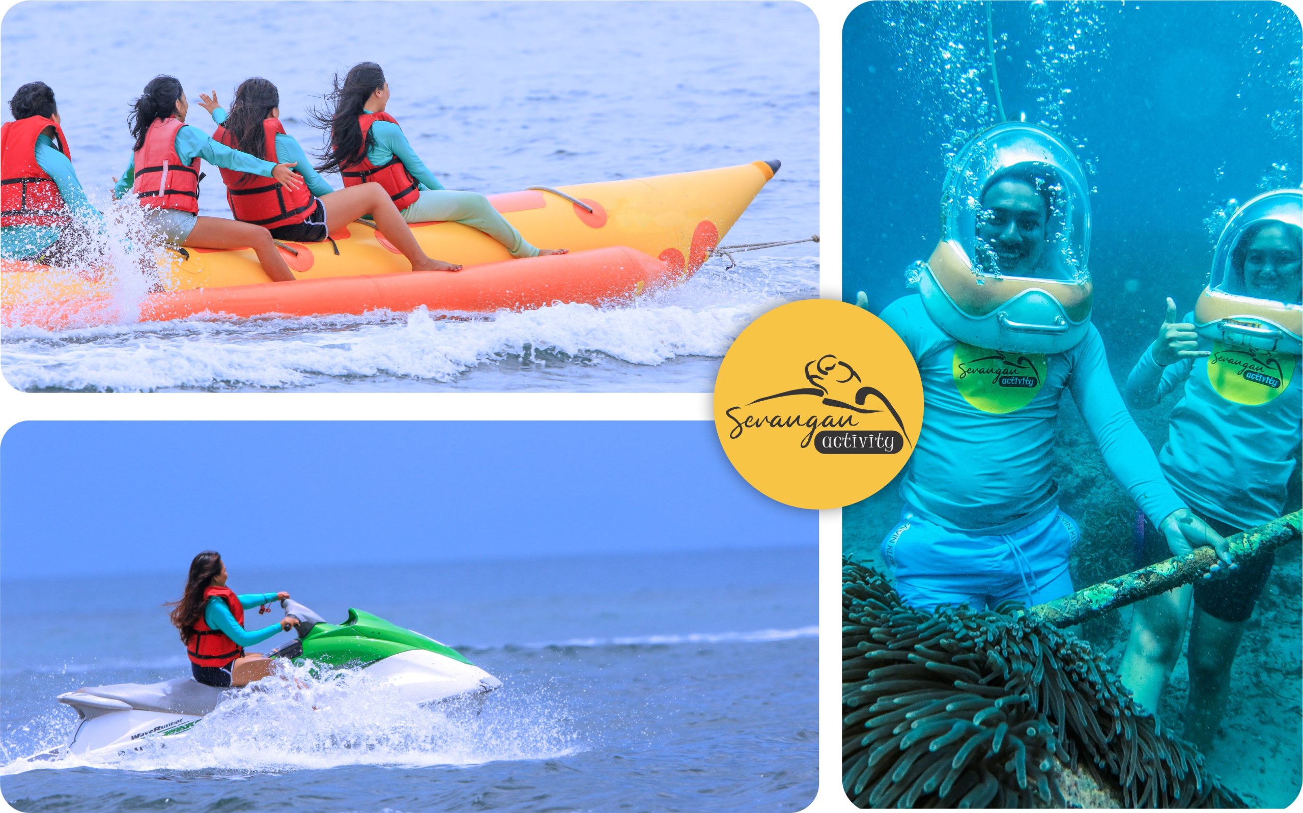 Bali Banana Boat and Water Sport Packages with Transport