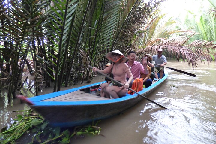 sailing in the Mekong delta stream
