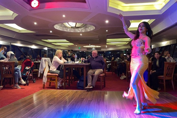 Cairo Luxury Nile Dinner Cruise with Open Buffet,Belly Dance Show