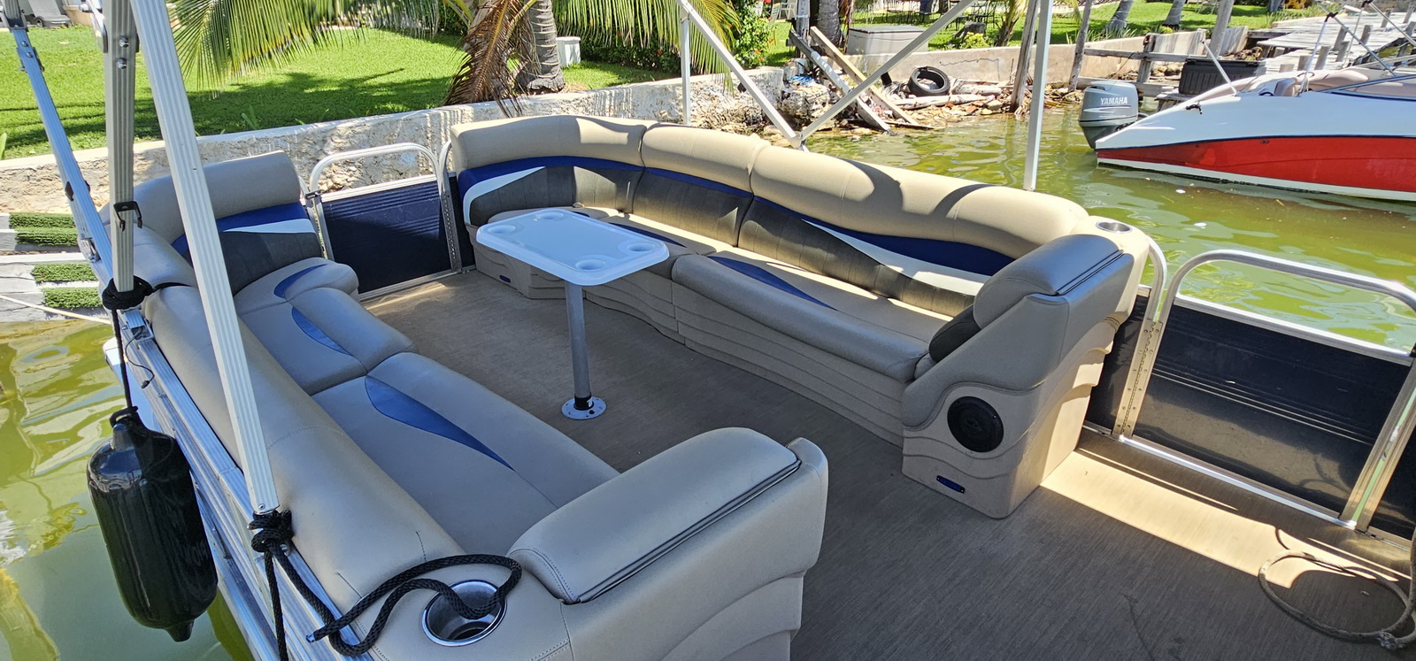 Charter the 33 ft Pontoon boat with Slide for 10 people