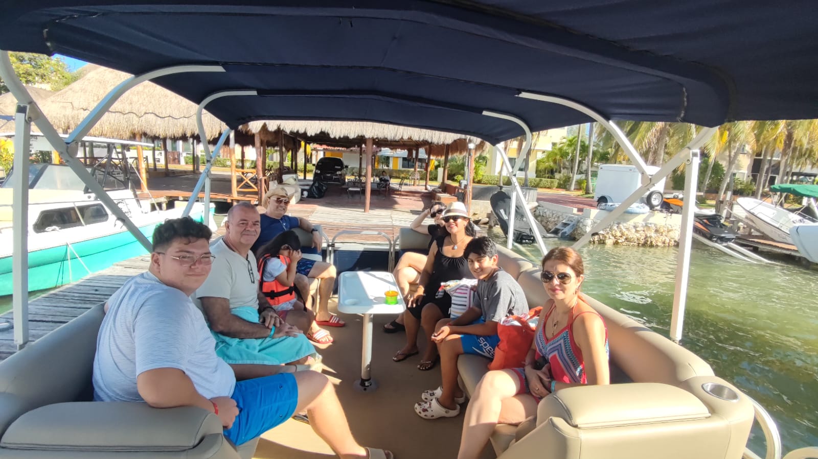 Charter the 33 ft Pontoon boat with Slide for 10 people