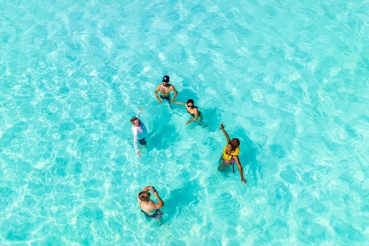 Cozumel shared Luxury Catamaran to El Cielo or Passion Island