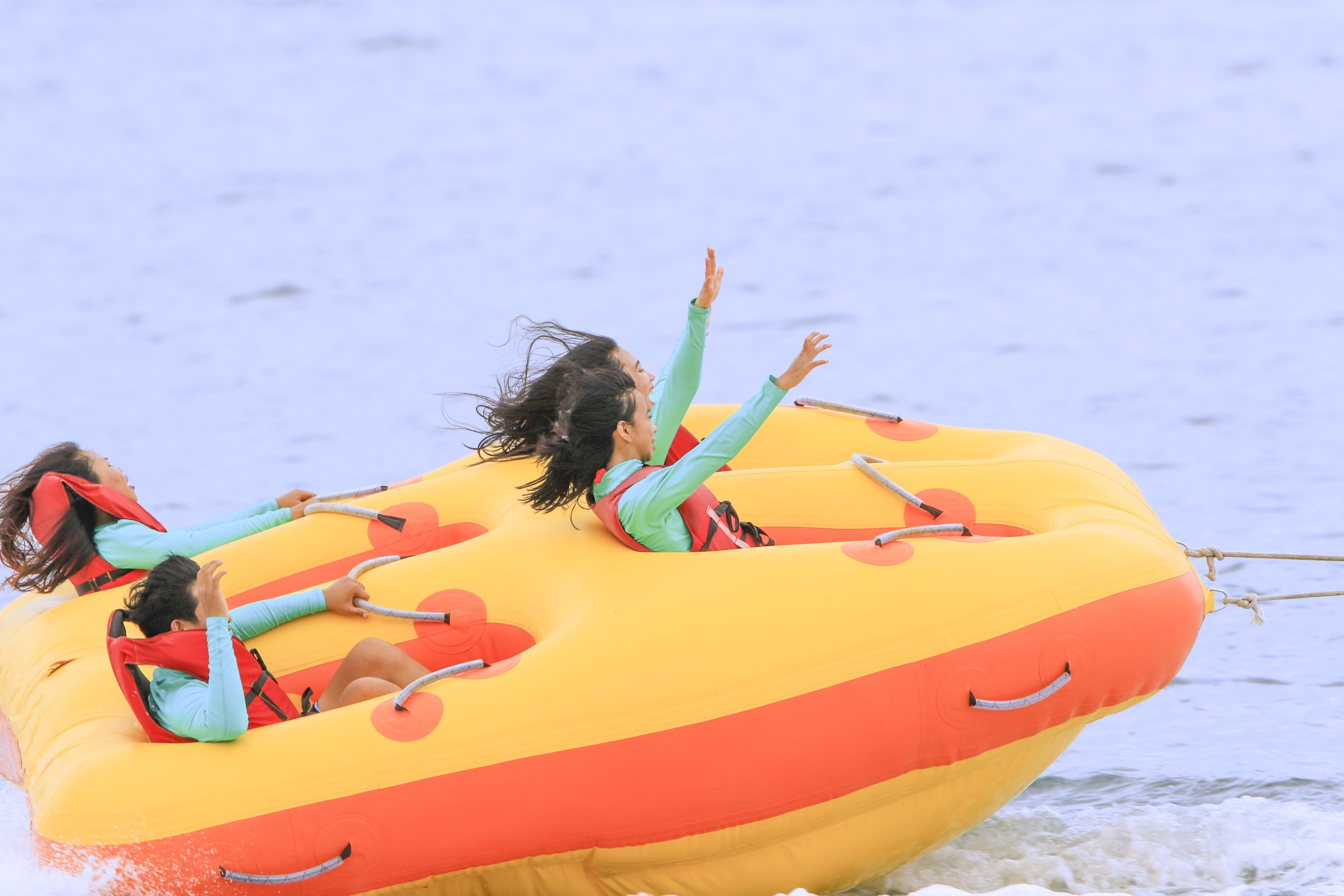 Donut Boat Ride in Tanjung Benoa Beach Bali with Transport