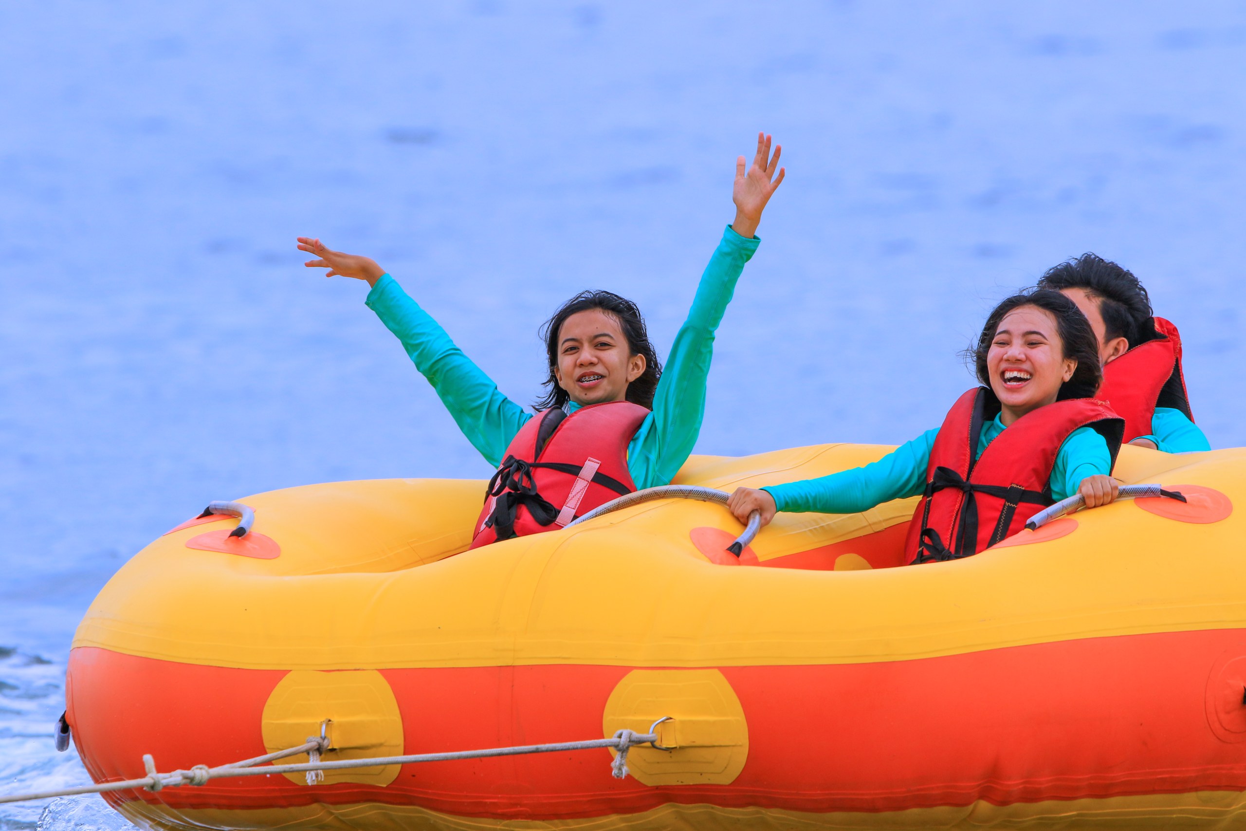 Donut Boat Ride in Tanjung Benoa Beach Bali with Transport