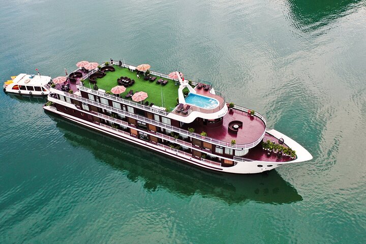 Luxury Dora Cruise 3 Days Explore Halong Bay Lan Ha Bay Private Balcony