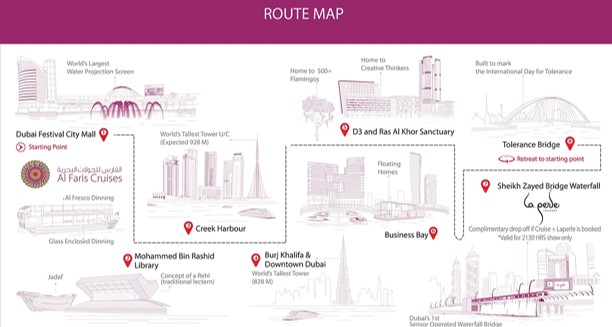 Dubai Water Canal Dhow Cruise with Dinner - Surprise Tourism