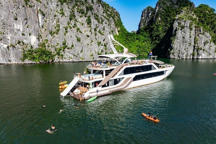 From Hanoi: Luxury Cruise Explore Lan Ha Bay & Viet Hai Village