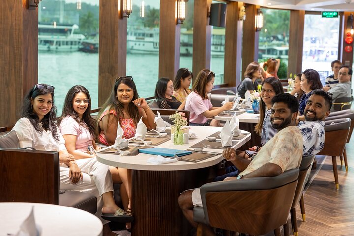 Catamaran Premium Cruise to Halong Bay & Lan Ha Bay in 1 Day Tour