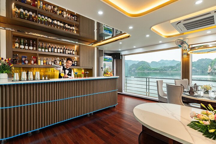 Halong Bay Hercules Premium Day Cruise with Cave, Island, Buffet