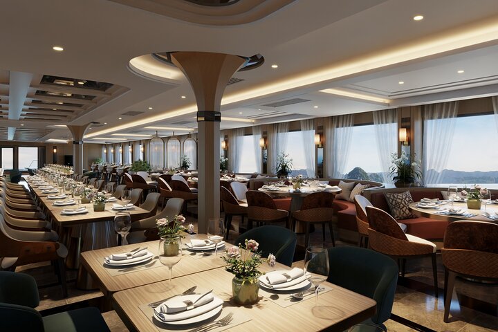 Halong Bay – 1-Day Luxury Tour with Pool & Buffet Lunch from Hanoi