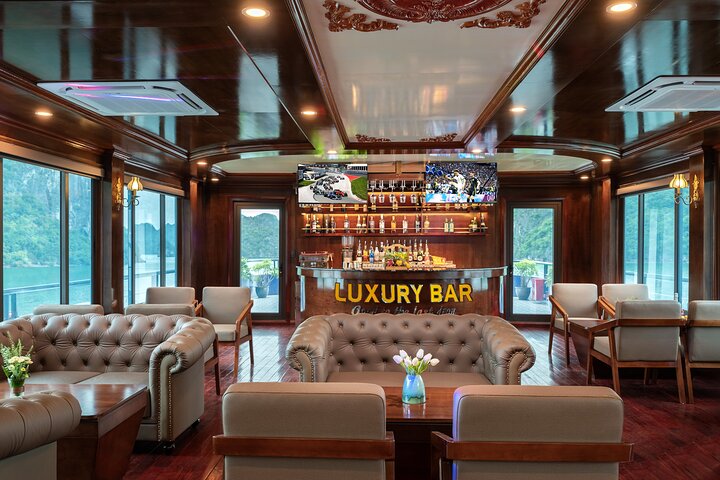 Discover Halong Bay's Wonders: 5* Sonata Cruise with Jacuzzi