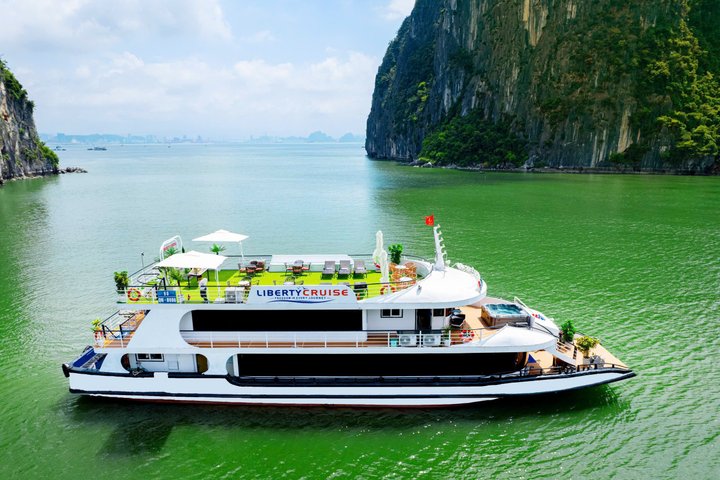 Halong Bay Day Trip Liberty 4 Star Cruise Cave and Kayaking