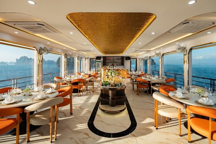 Halong Bay Luxury Cruise: Sung Sot Cave, Titop Island & Buffet