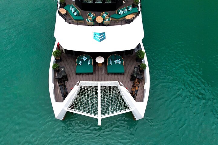 Halong Catamaran Premium Day Cruise with Jacuzzi & Water Slides