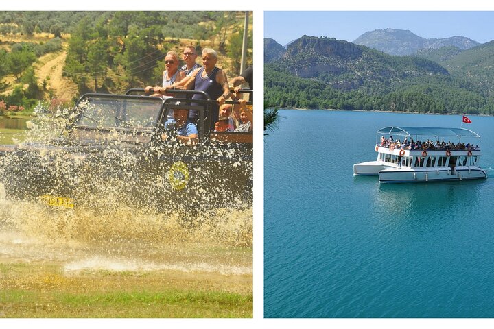 Jeep safari and Canyon Boat Tour from Side with Lunch