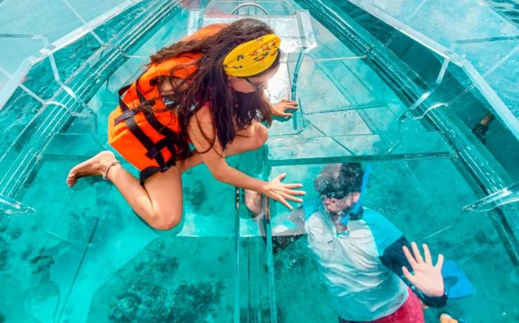Lancha Transparente en Cozumel