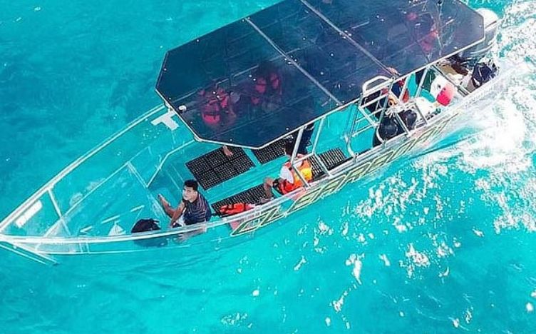 Lancha Transparente en Cozumel