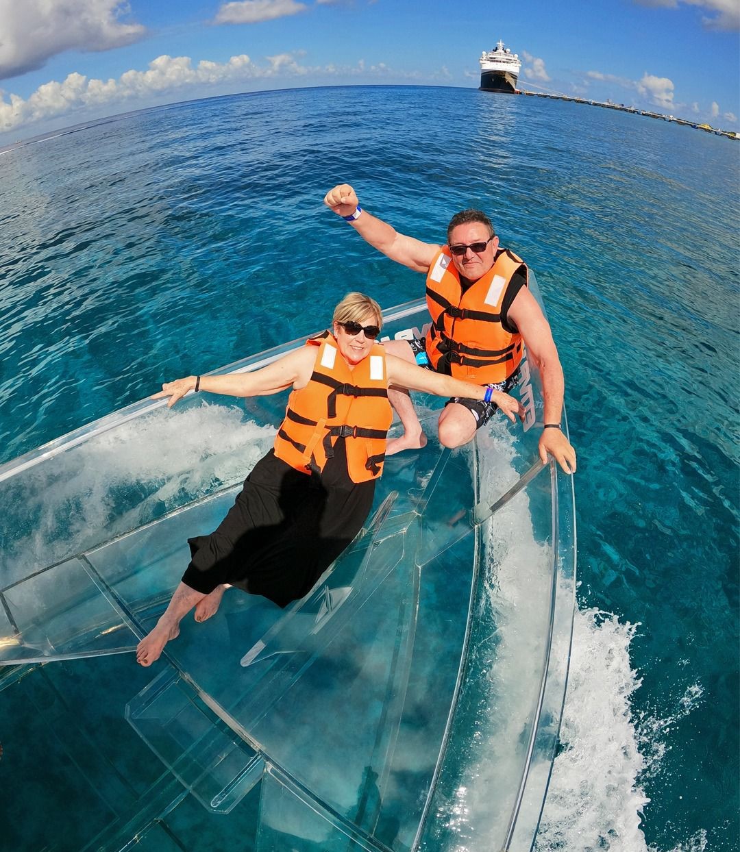 Lancha Transparente en Cozumel
