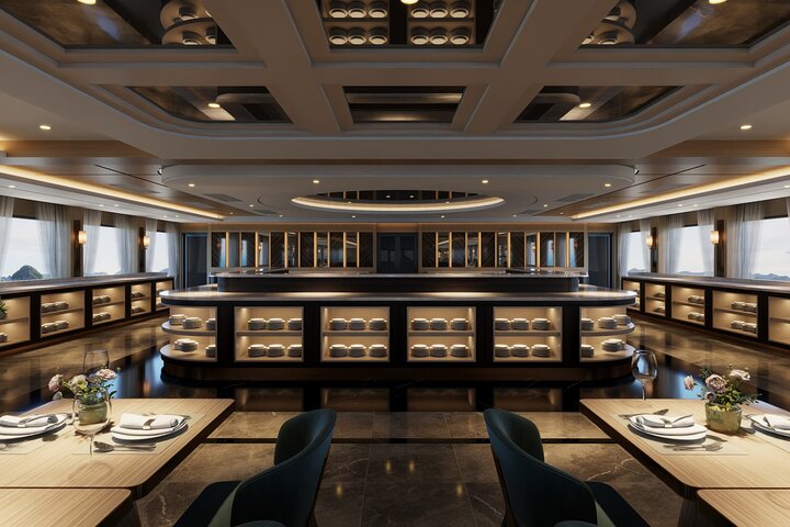 Largest and Most Luxurious Ha Long Bay Cruise Day Trip from Hanoi