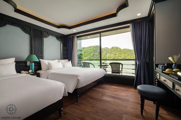 Luxury Doris Cruise 3 Days Explore Halong Bay Lan Ha Bay Private Balcony