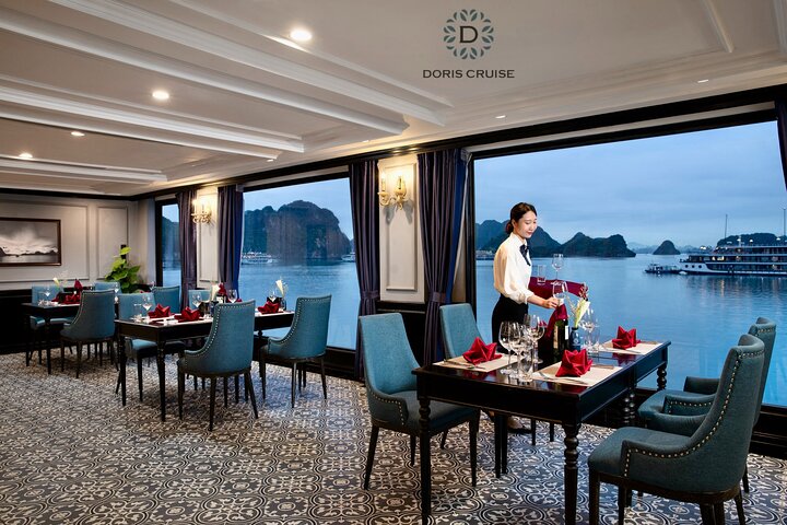 Luxury Doris Cruise 3 Days Explore Halong Bay Lan Ha Bay Private Balcony