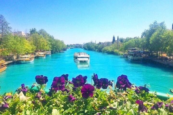 Manavgat Boat Tour with Waterfall and Grand Bazaar from Belek