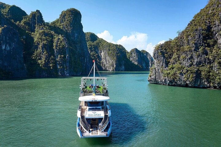 New 5-Star Sea Lion Cruise to Halong Bay from Hanoi with Buffet