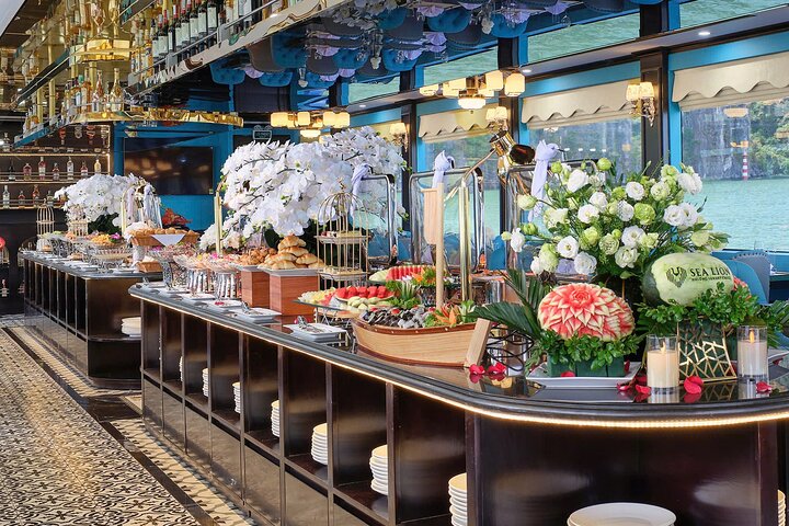 New 5-Star Sea Lion Cruise to Halong Bay from Hanoi with Buffet