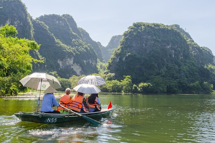 Deluxe Hoa Lu Trang An Full Day Tour : Biking &Boating from Hanoi