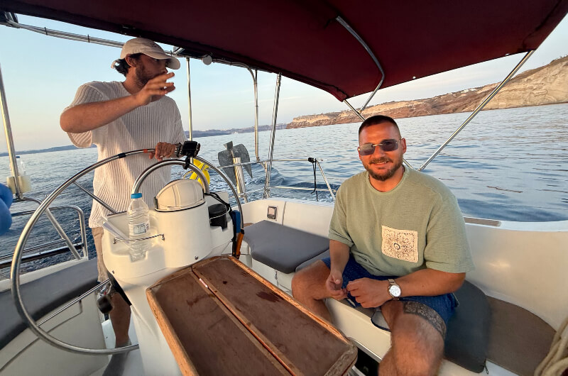 Private Santorini Sunset Sailing Cruise