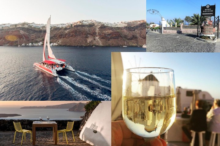 Santorini Cruise with Lunch, Winery and Sunset in Oia Village