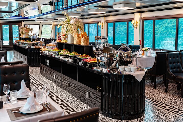 Sonata Cruise: Halong Bay Day Trip with Buffet and Jacuzzi Pool
