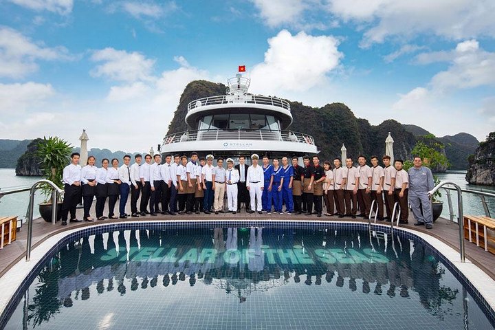 Halong Stellar of The Seas- Luxury 5 Star Cruise -2 Nights Experiences on Bay
