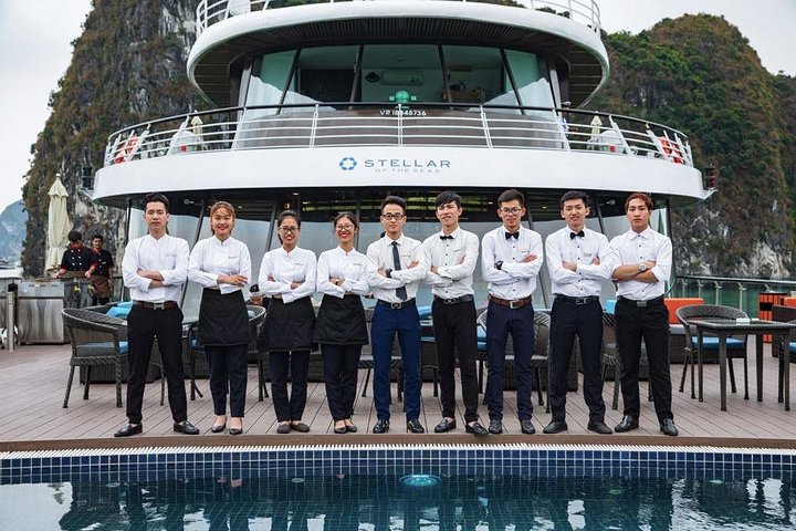 Halong Stellar of The Seas- Luxury 5 Star Cruise -2 Nights Experiences on Bay