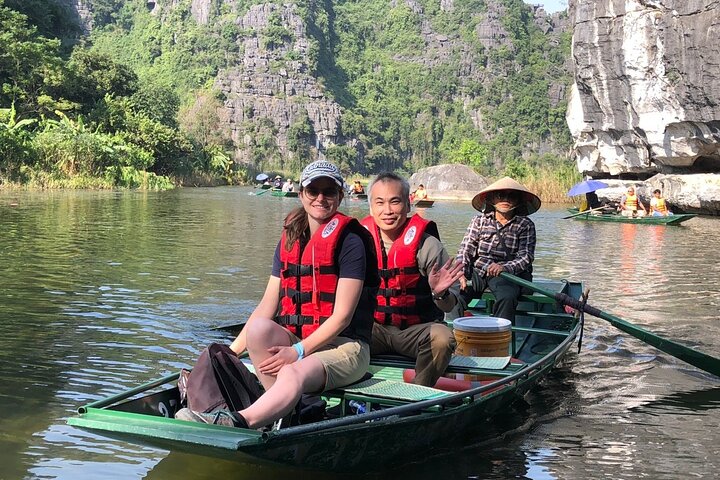 Tam Coc Boating Hoa Lu Private Day Tour and Local Family Visit