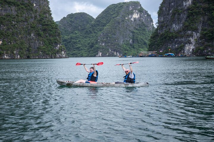 Unique Halong Private Day Cruise with Kayak and Fishing Village